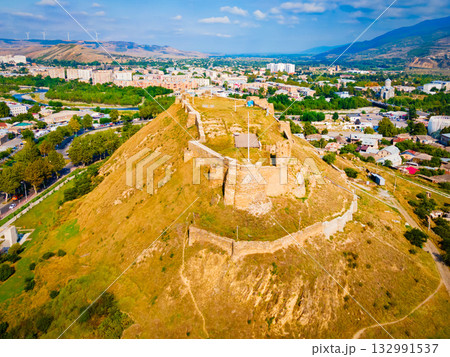 Gori Fortress aerial panoramic view, Georgia Gori Fortress aerial panoramic view, Georgia 132991537