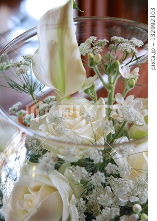 ブライダルイメージ、優雅で華麗、とてもエレガントで素晴らしい結婚式 132992103