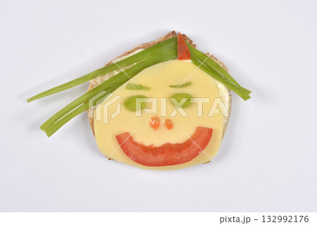 Funny Food Face 132992176
