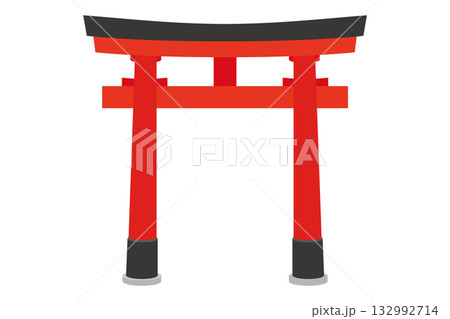 鳥居　イラスト素材 132992714