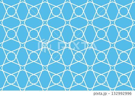 The geometric pattern with lines. Seamless vector background. White and blue texture. Graphic modern pattern. Simple lattice graphic design The geometric pattern with lines. Seamless vector background. White and blue texture. Graphic modern pattern. Simple lattice graphic design 132992996