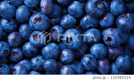 たくさんのブルーベリー 132993314