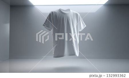 無地の白いTシャツ 132993362