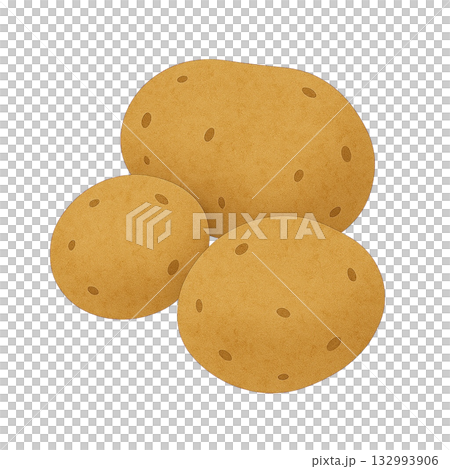 【野菜】ジャガイモのイラスト 【野菜】ジャガイモのイラスト 132993906