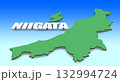 新潟県マップとテキスト素材 132994724