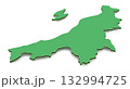 新潟県マップ素材 132994725