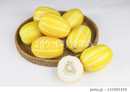 Fresh and delicious Korean melon. Fresh and delicious Korean melon. 132995359
