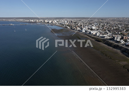 Puerto Madryn City, entrance portal to the Peninsula Valdes Puerto Madryn City, entrance portal to the Peninsula Valdes 132995383