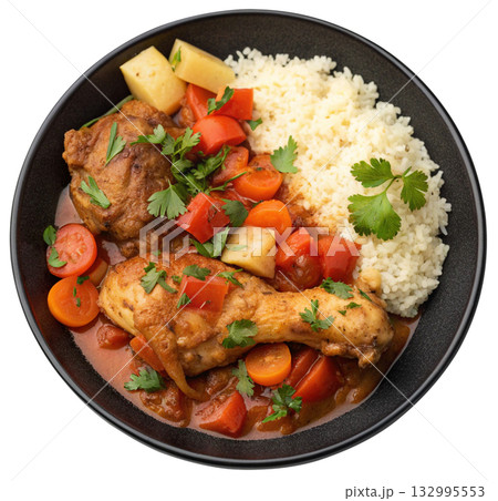 chicken leg stew with tomatoes chicken leg stew with tomatoes 132995553
