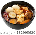 Boiled stewed eggs and tofu 132995620