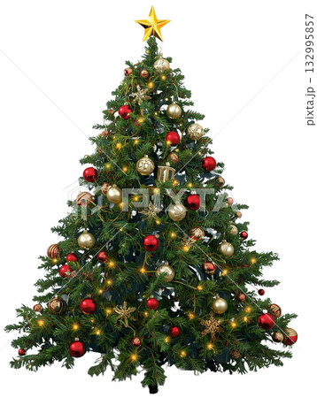 クリスマスツリー素材 Bパターン クリスマスツリー素材 Bパターン 132995857