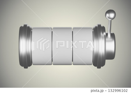 The slot machine has a lever that is used to spin the reels The slot machine has a lever that is used to spin the reels 132996102