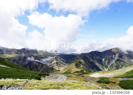 秋の乗鞍岳、登山 132996108
