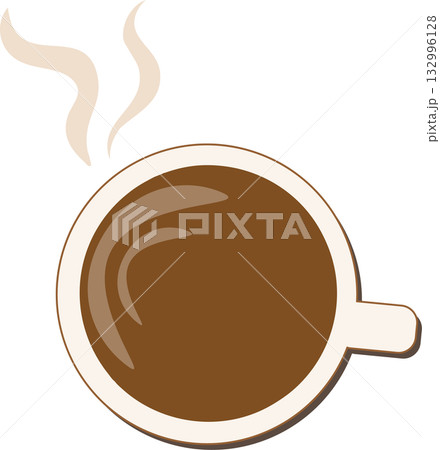 コーヒーカップ　ホットコーヒー 132996128