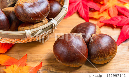 栗と紅葉 栗と紅葉 132997141