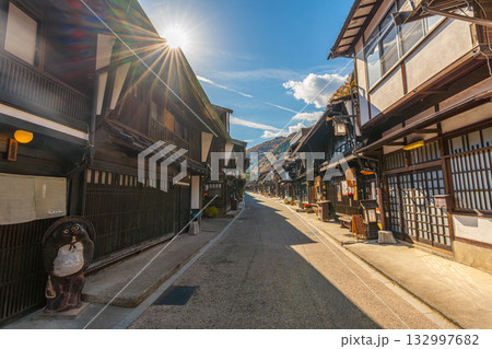 秋の奈良井宿　中山道 132997682