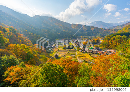白川郷 紅葉 白川郷 紅葉 132998005