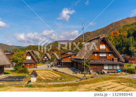 白川郷　紅葉 132998048