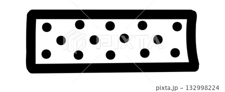 Hand-drawn doodle decorative tape icon simple cute sketch symbol of handmade style and journaling isolated on white background for creative personal projects. Hand-drawn doodle decorative tape icon simple cute sketch symbol of handmade style and journaling isolated on white background for creative personal projects. 132998224