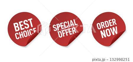 A 3D round sticker badge with a big sale symbol and offer message. Ideal for advertising, shopping promotions, and clearance sales, this vector illustration effectively highlights deals and special A 3D round sticker badge with a big sale symbol and offer message. Ideal for advertising, shopping promotions, and clearance sales, this vector illustration effectively highlights deals and special 132998251