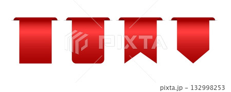 set of red tag vector icons featuring 3D realistic banners, labels, and ribbons for online shopping promotions. Perfect for discounts, best seller products, and marketing campaigns, isolated on a set of red tag vector icons featuring 3D realistic banners, labels, and ribbons for online shopping promotions. Perfect for discounts, best seller products, and marketing campaigns, isolated on a 132998253