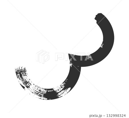 Grunge brush strokes. Ink painting. Hand drawn paintbrush shape, stain texture Grunge brush strokes. Ink painting. Hand drawn paintbrush shape, stain texture 132998324