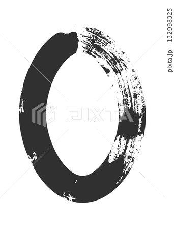 Grunge brush strokes. Ink painting. Hand drawn paintbrush shape, stain texture 132998325