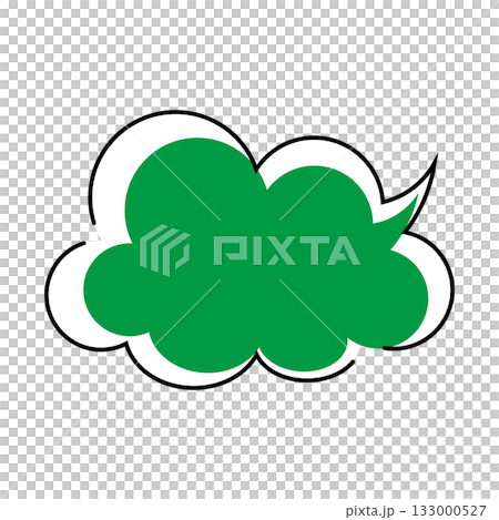 Simple speech bubble illustration - Fluffy Simple speech bubble illustration - Fluffy 133000527