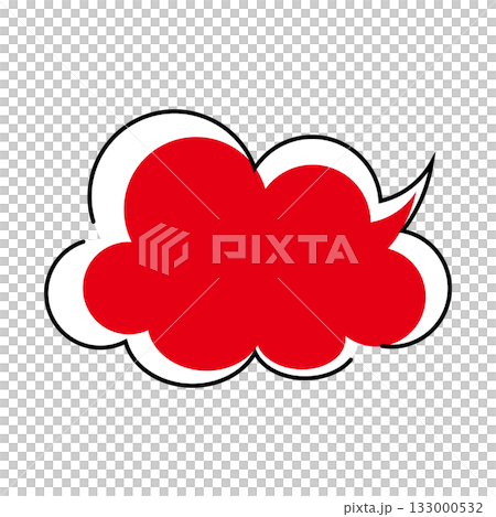 Simple speech bubble illustration - Fluffy 133000532