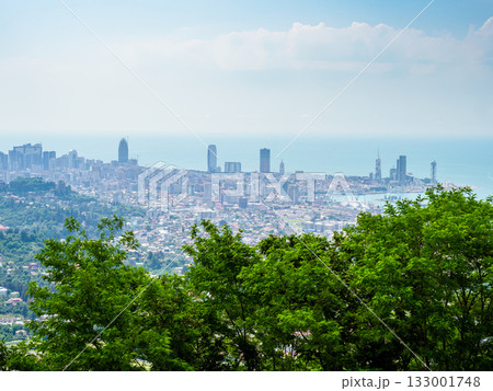 above view of Batumi and Black Sea from Sameba 133001748