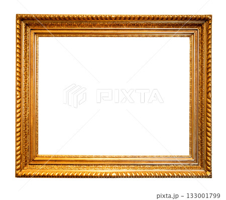 retro horizontal carved gold picture frame cutout retro horizontal carved gold picture frame cutout 133001799