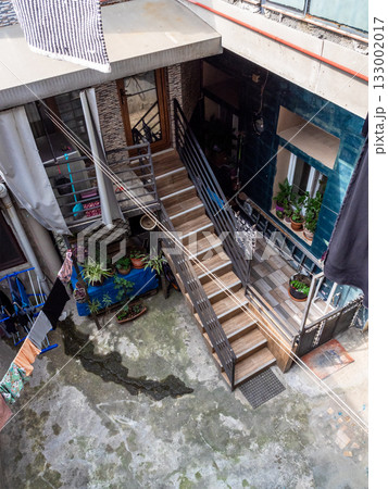 above view of urban yard in house in old Batumi above view of urban yard in house in old Batumi 133002017