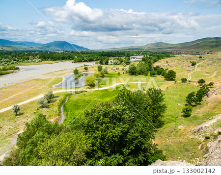 Kura river and remains of medieval settlement Kura river and remains of medieval settlement 133002142