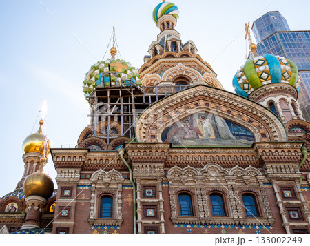 facade of Savior on Blood Church in St Petersburg facade of Savior on Blood Church in St Petersburg 133002249