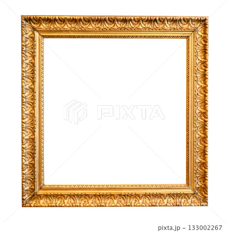 retro square carved golden painting frame cutout retro square carved golden painting frame cutout 133002267
