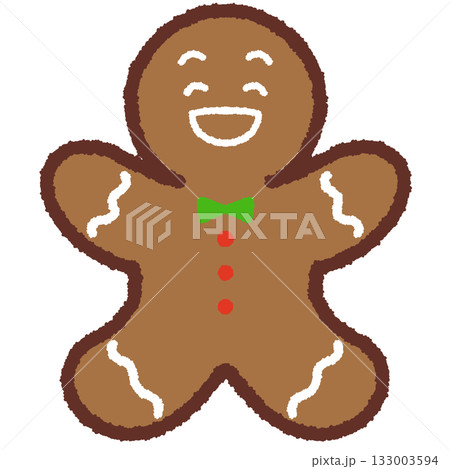 笑顔のジンジャーブレッドマン 133003594