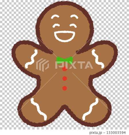 笑顔のジンジャーブレッドマン 133003594