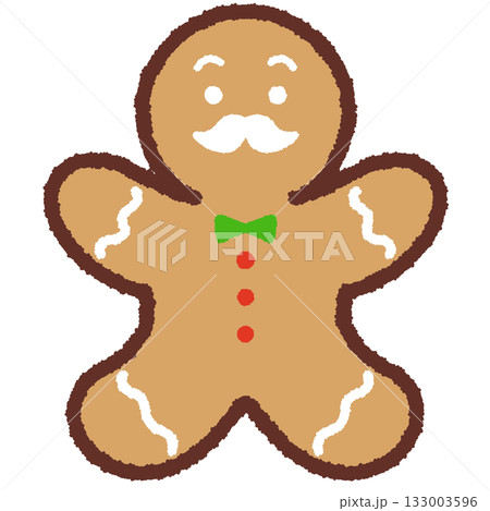 ヒゲのあるジンジャーブレッドマン ヒゲのあるジンジャーブレッドマン 133003596