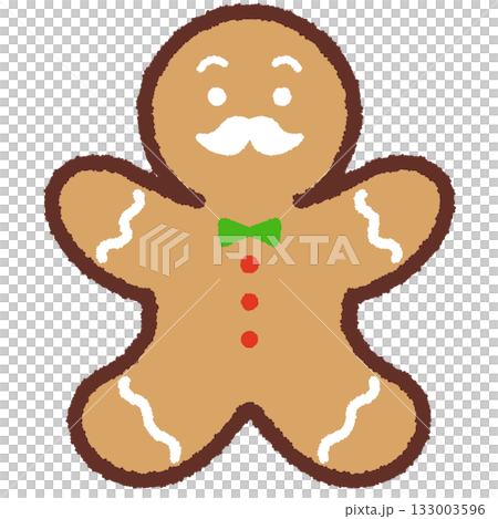 ヒゲのあるジンジャーブレッドマン ヒゲのあるジンジャーブレッドマン 133003596