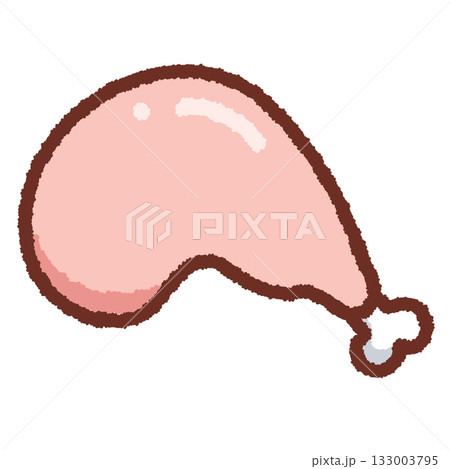 シンプルな生の鶏肉 133003795