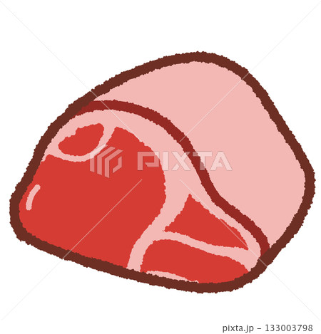 シンプルな生肉の塊 133003798