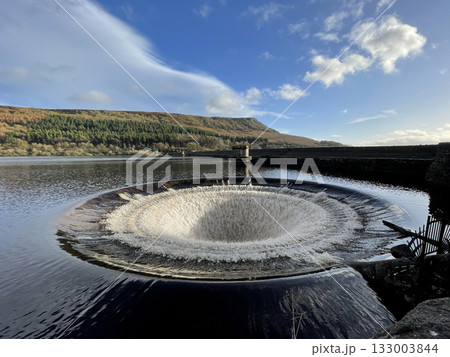 Bell-Mouth Spillway in Hope Valley Reservoir, Bamford 133003844