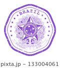 Brazil stamp with state seal or coat of arms, travel stamp, shabby postmark of Brazil, vector 133004061
