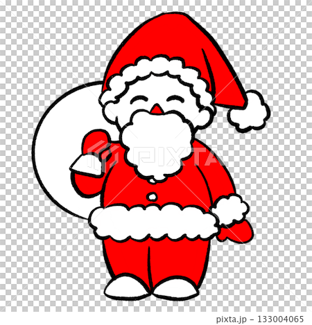 帶著禮物的微笑的聖誕老人 帶著禮物的微笑的聖誕老人 133004065