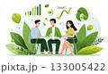 環境にやさしいコラボレーションの概念イラスト 133005422