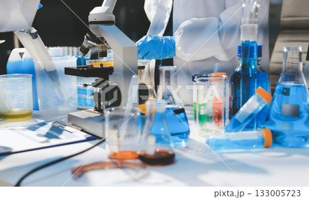 Researchers working in the clinical laboratory Researchers working in the clinical laboratory 133005723