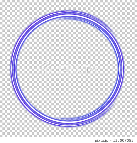 Blue luminous ring design (transparent background) 133007083