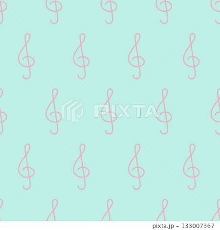 treble clef seamledd pattern 133007367