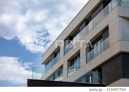 Contemporary Modern Architectural Design Method Showcasing Stunning Glass Balconies and Features 133007784