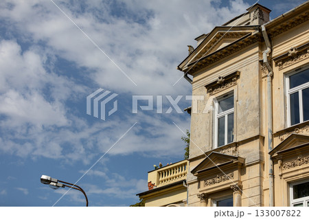 A Charming Historical Building Beautifully Under a Clear Blue Sky with Bright Sunshine 133007822